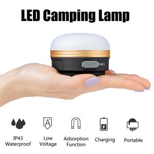 RECHARGEABLE GLARE 300 LUMENS CAMPING LED LIGHTS
