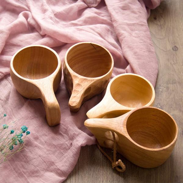 WOODEN JAPANESE CUP